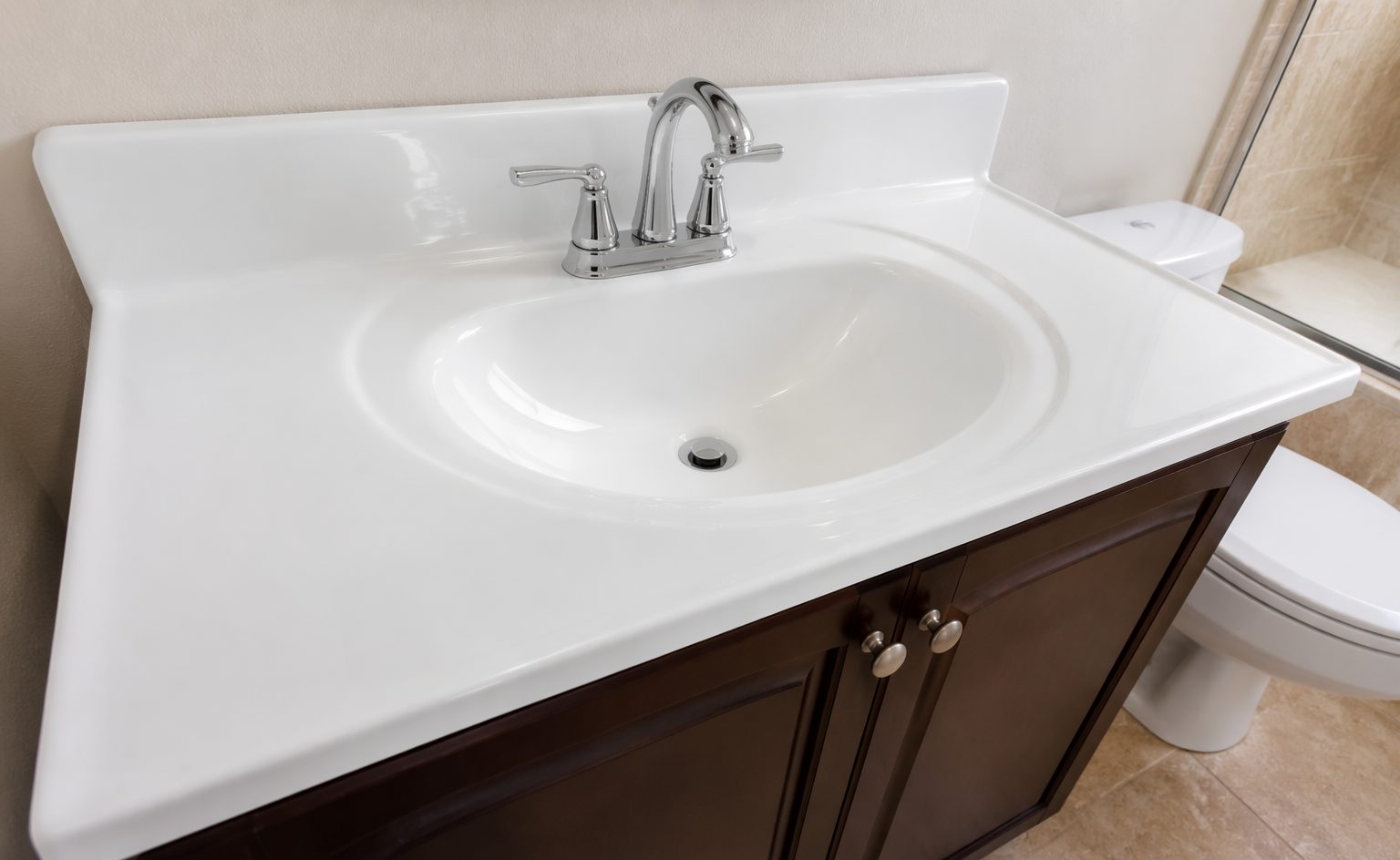 Bathroom Vanity Sink Reglazing in Los Angeles